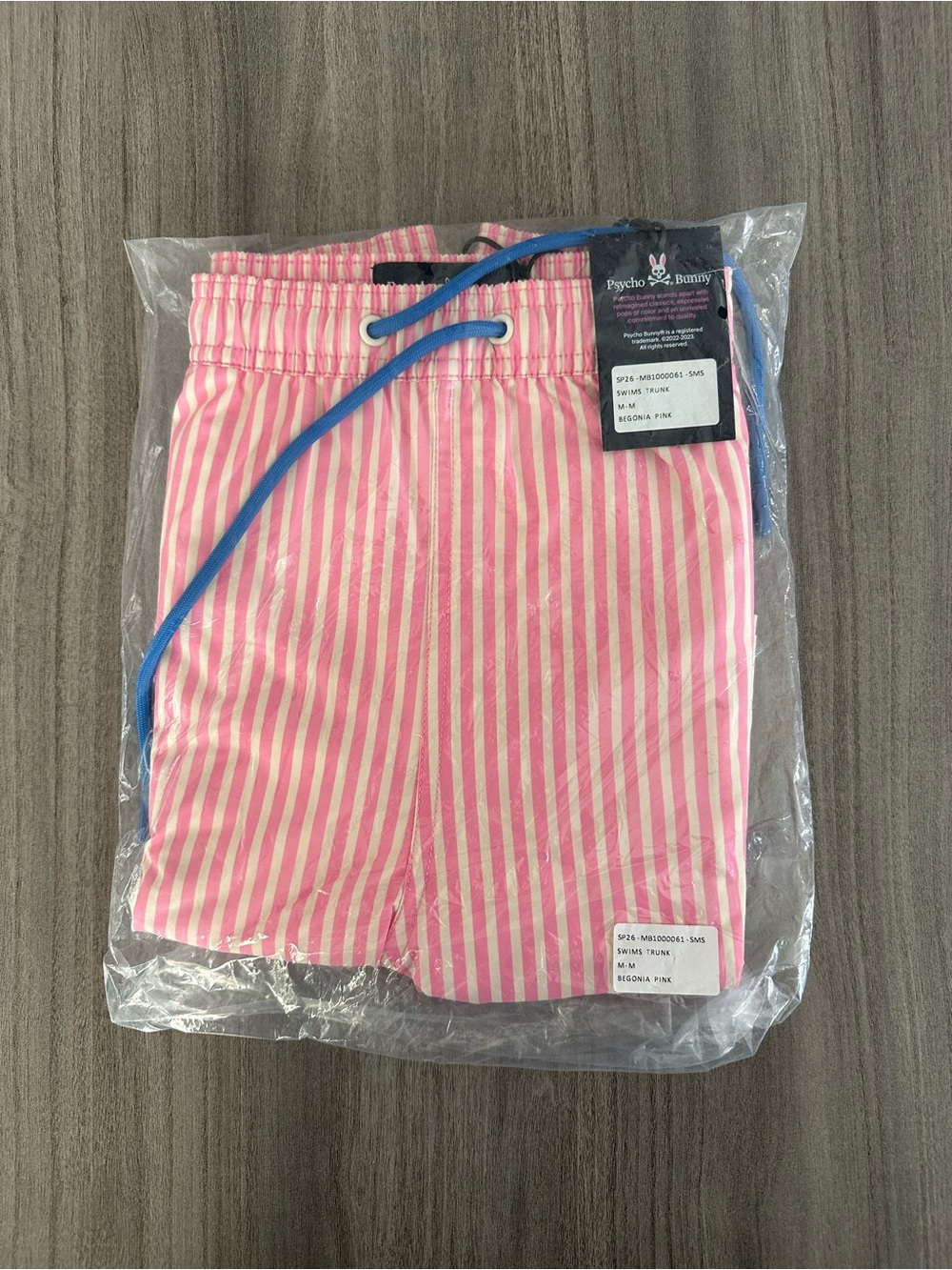 Psycho Bunny Swim Shorts Begonia Pink 5” - Picture 8 of 9